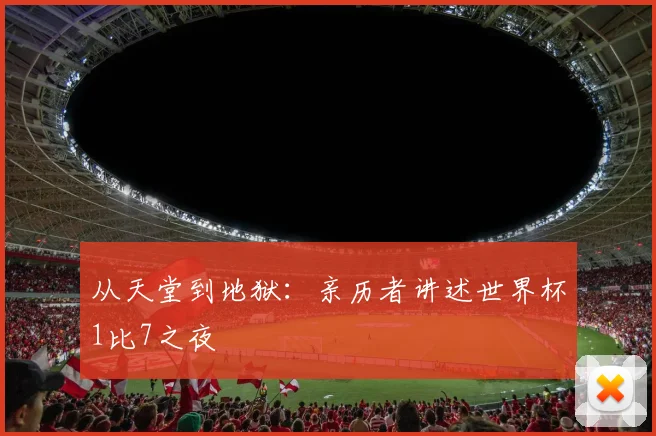 从天堂到地狱:亲历者讲述世界杯1比7之夜